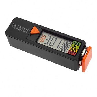 La Crosse Technology Handheld Digital Battery Tester