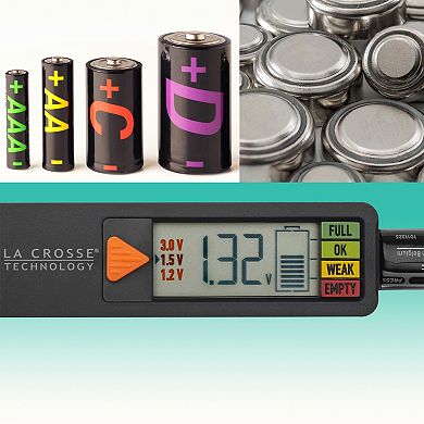 La Crosse Technology Handheld Digital Battery Tester