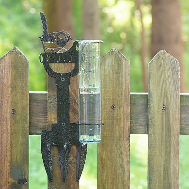 La Crosse Technology Bird & Shovel Garden Rain Gauge