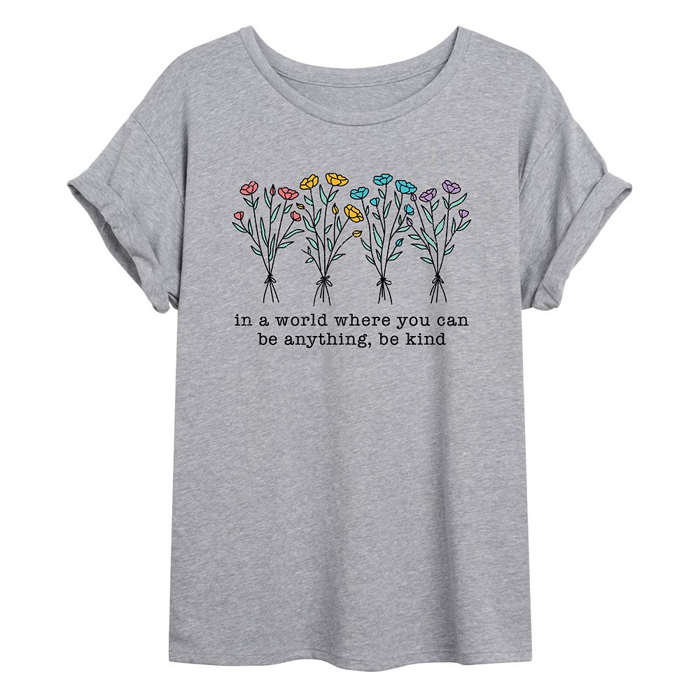 Be Kind Cotton Blend Rainbow Tee