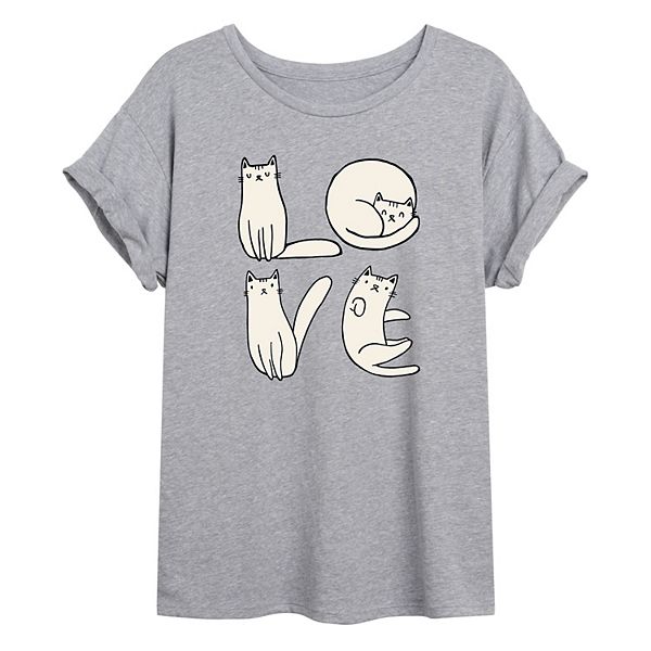 OVERSIZE BAND TEE COOL FOR CATS