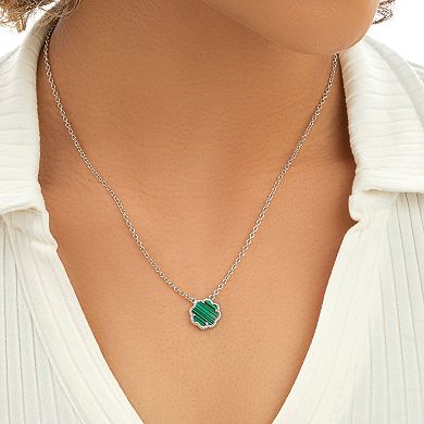 MC Collective Abalone Flower Medallion Necklace