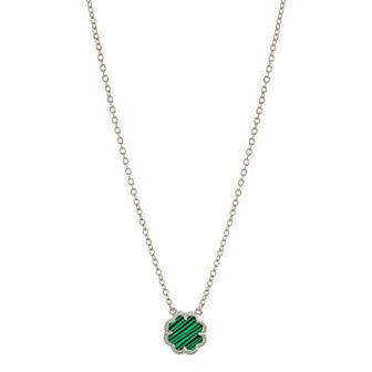 MC Collective Abalone Flower Medallion Necklace