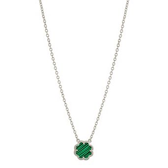 MC Collective Abalone Flower Medallion Necklace