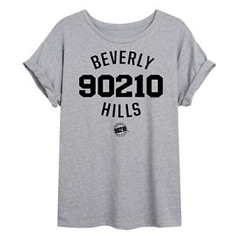 Juniors' Beverly Hills 90210 Varsity Oversized Graphic Tee