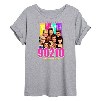 Juniors' Beverly Hills 90210 Oversized Graphic Tee
