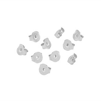 PRIMROSE Sterling Silver 5 Pair Replacement Butterfly Earring Backs