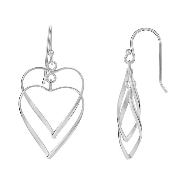 Kohls hot sale heart earrings