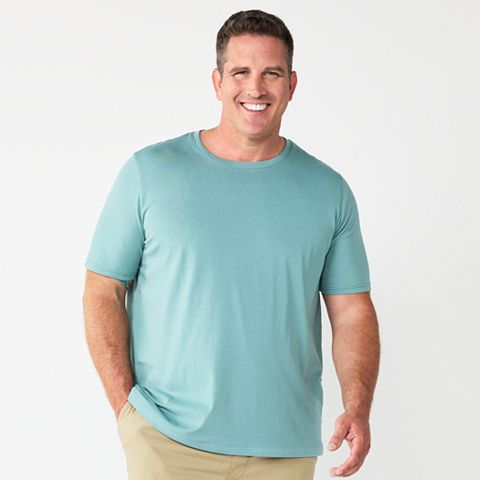 Мужская футболка Sonoma Goods For Life Supersoft с круглым вырезом больших размеров