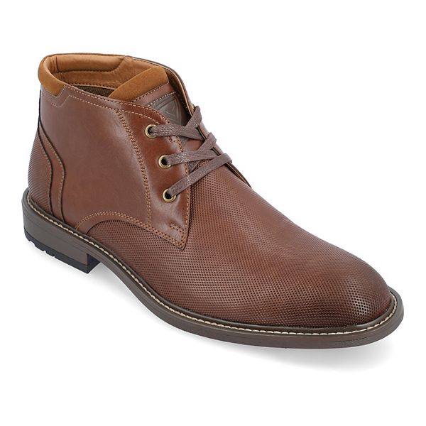 Red tape men's leather chukka boots hot sale