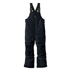 Kids Snow Ski Bib Overalls Windproof Warm Dry Insulated Snowpants One-Piece Snowboarding  Pants for Boys Girls Teens Black 10-12 Years