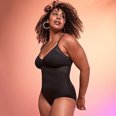Culotte Amincissante Maidenform Ferme Contrôle Dentelle - Taille M, Noire - Neuve
