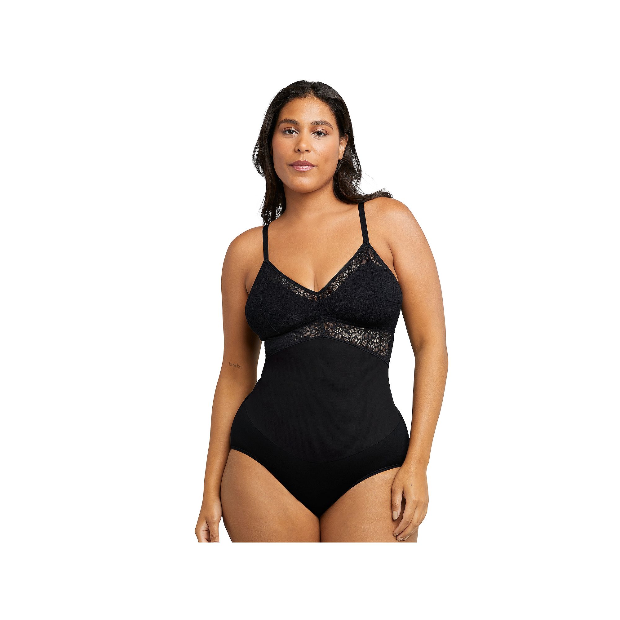 Womens Maidenform® Tame Your Tummy Firm Control Shapewear Lace Bodysuit D