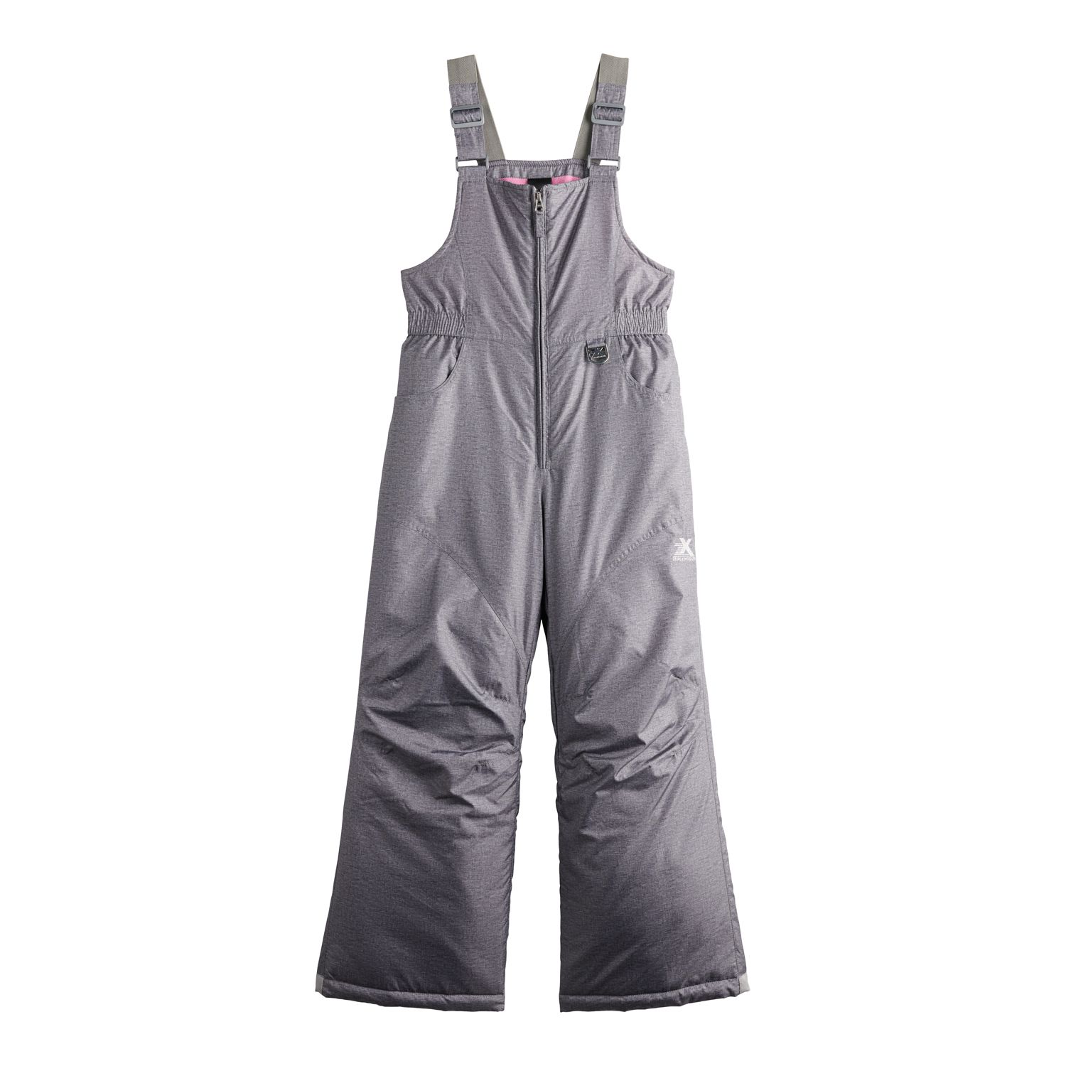 Girls Zeroxposur Senka Snow Bibs, Girl's, Size: 4-5, Grey