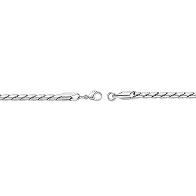 Men's LYNX Stainless Steel 4.5mm Twist Chain Bracelet