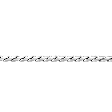 Men's LYNX Stainless Steel 4.5mm Twist Chain Bracelet