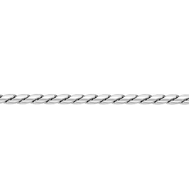 Men's LYNX Stainless Steel 4.5mm Twist Chain Bracelet