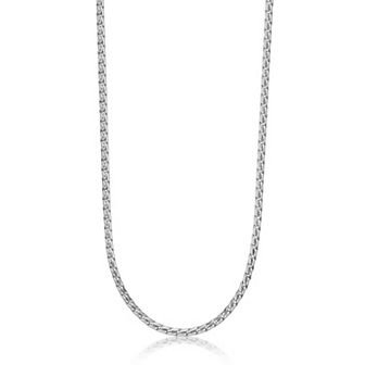 Men's LYNX Stainless Steel 20 Inch Twist Chain Necklace