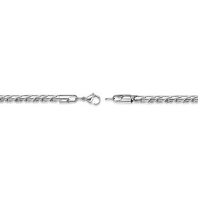 Men's LYNX Stainless Steel 20 Inch Twist Chain Necklace