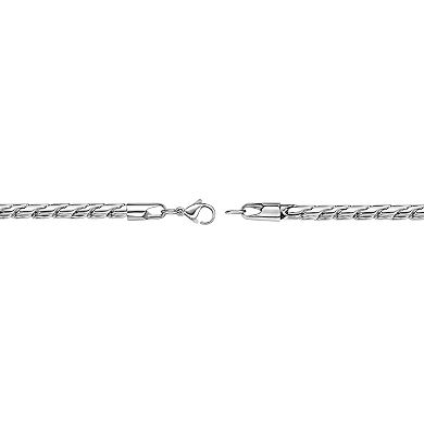 Men's LYNX Stainless Steel 24 Inch Twist Chain Necklace