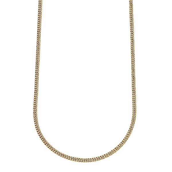 Men's LYNX Gold Tone Stainless Steel Link Chain Necklace