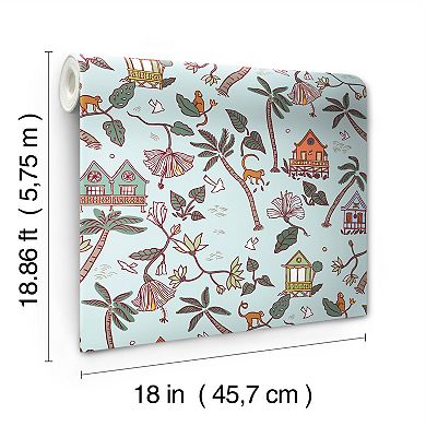 RoomMates Calypso Jungle Peel & Stick Wallpaper