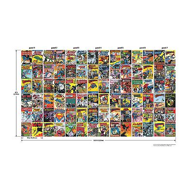 RoomMates Classic DC Comics Cover Peel & Stick Mural