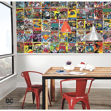 RoomMates Classic DC Comics Cover Peel & Stick Mural