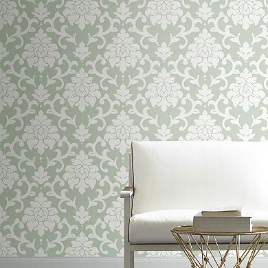 RoomMates Damask Peel & Stick Wallpaper