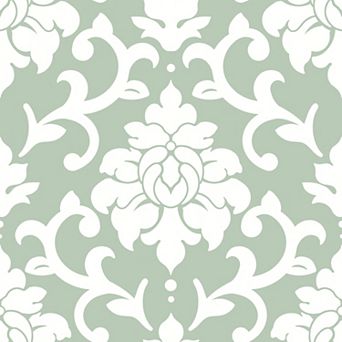 RoomMates Damask Peel & Stick Wallpaper