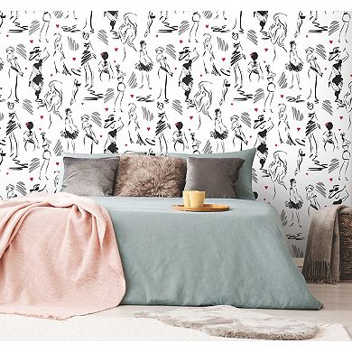 RoomMates Glamour Peel & Stick Wallpaper