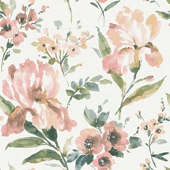 RoomMates Iris Peel & Stick Wallpaper