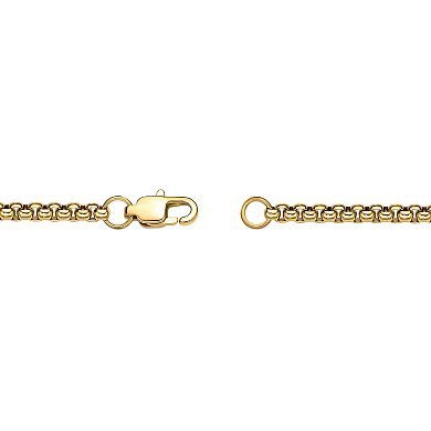 Men's LYNX Black & Gold Tone Ion Plated Stainless Steel Cross Pendant Necklace