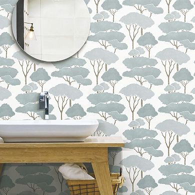 RoomMates Umbrella Pines Peel & Stick Wallpaper