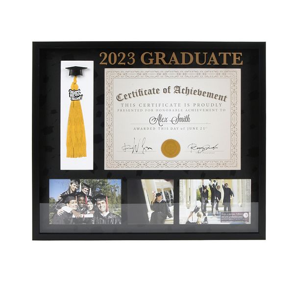 2023 Graduate Diploma & Tassel Collage Frame Wall Decor
