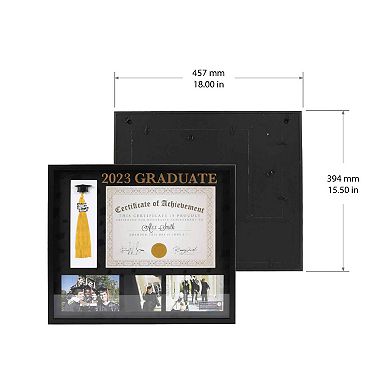 2023 Graduate Diploma & Tassel Collage Frame Wall Decor