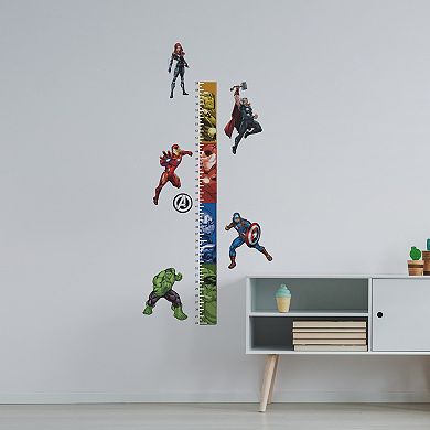 RoomMates Marvel Avengers Growth Chart Peel & Stick Wall Decals