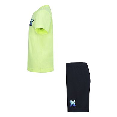 Boys 4-7 Hurley One & Only Tee & Shorts Set