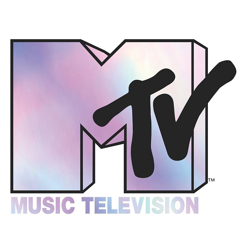 RoomMates MTV Holographic Peel & Stick Wall Decals, Multicolor