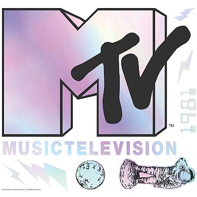 RoomMates MTV Holographic Peel & Stick Wall Decals