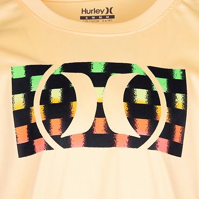 Boys 4-7 Hurley Logo Checkered Top & Shorts Set