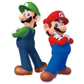 RoomMates Super Mario Luigi & Mario Giant Peel & Stick Wall Decals