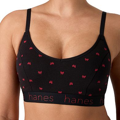 Hanes Originals Ultimate 2-Pack Stretch Cotton Triangle Bralette DHO101
