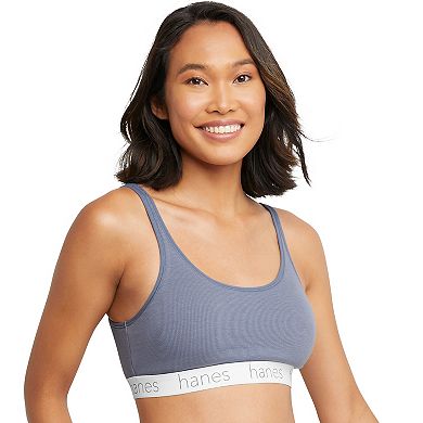 Hanes Originals Ultimate 2-Pack Stretch Cotton Scoop Bralette DHO102