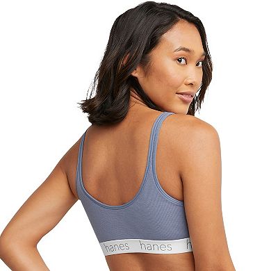 Hanes Originals Ultimate 2-Pack Stretch Cotton Scoop Bralette DHO102