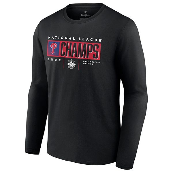 Men's Philadelphia Phillies Fanatics Branded Black 2022 National League  Champions Roster T-Shirt