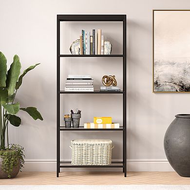 Finley & Sloane Alexis Wide Rectangular 4-Shelf Bookcase