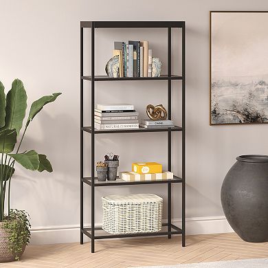Finley & Sloane Alexis Wide Rectangular 4-Shelf Bookcase