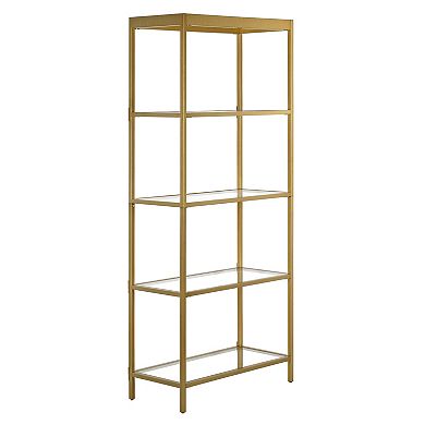 Finley & Sloane Alexis Wide Rectangular 4-Shelf Bookcase