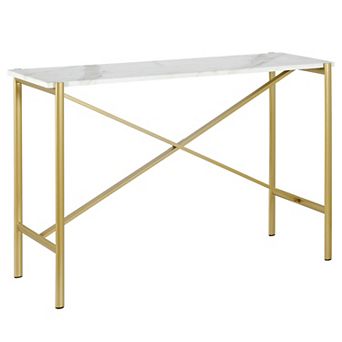 Finley & Sloane Braxton Faux Marble Console Table